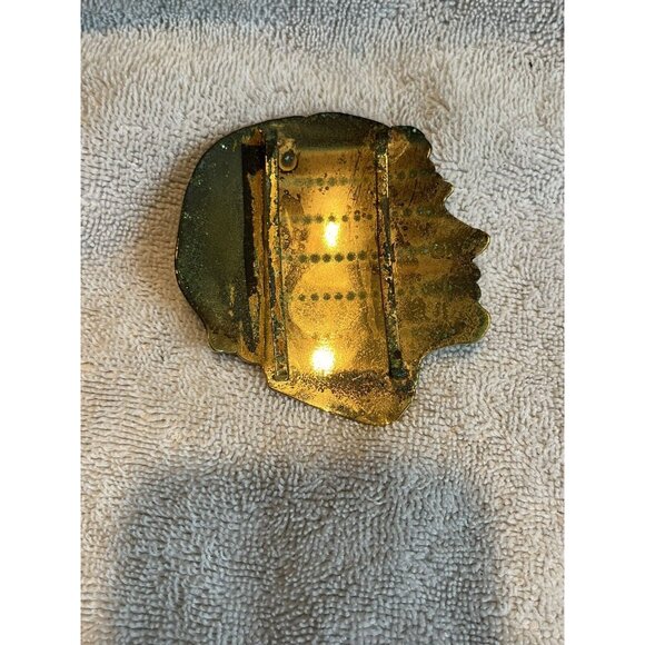 Rare 1970s Chanel Gold Colored LADYS HEAD W/ Pearl Belt Buckle (Poor Shape) - Picture 8 of 16
